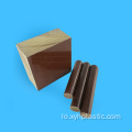 ການແຂ່ງຂັນ Brown Phenolic Cloth Cotton Laminated Rod 3025